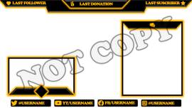 VENDO OVERLAY PARA OBS TWITCH BOX CAMARA Y CHAT COLOR PERSONALIZABLE, USD 5.00