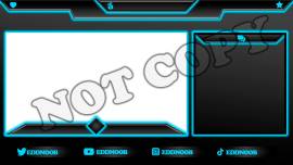 VENDO OVERLAY PARA TWITCH OBS PACK(4) SENCILLO, USD 5.00