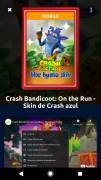 Vendo Skin especial de Crash Bandicoot: On the run en azul, USD 2.00