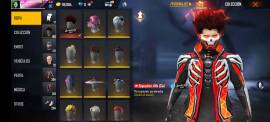 freefire account with exclusive clothes and emotes, USD 60.00