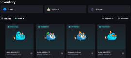 SELLING AXIE ACCOUNT - 14 AXIE AND OBJECTS, USD 1,200.00