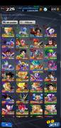 Vendo mi cuenta de Dragon Ball Legends 12 personajes 7 estrellas rojas, USD 200.00