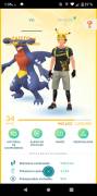 Pokémon GO account level 34 with several Pokémon 100% IV, USD 15.00