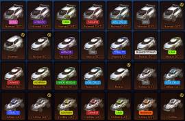 Vendo Cuenta de Rocket league todos los pases desde la temp1 , USD 40.00