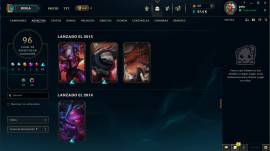 CUENTA LOL LAN / PLATA II / 27k EA / ALL CHAMPS / 96 SKINS / 4 AÑOS, USD 400.00