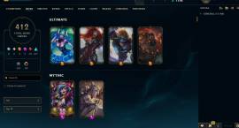 Cuenta League of Legends LAS 412 SKINS, 206 emotes ,48 chromas., USD 400.00