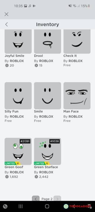 Joyful smile - Roblox