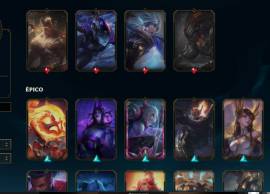 Cuenta de league of legends con skin prestigiosa de lucian, +30 skins, € 20.00