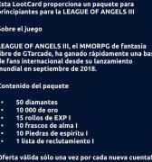 For sale pack League of angels 3, USD 5.00