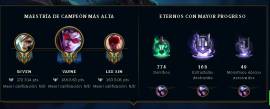 Vendo cuenta de LOL lvl 211. 127 campeones, 56 skins, USD 38.00