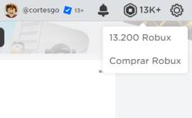 Vendo Cuenta de Roblox con 13,000 ROBUX, USD 150.00