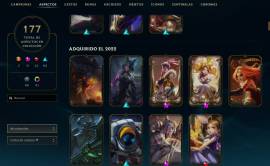 Cuenta de league of legends 177 skins, LVL366, Esencia Mitica 230 LAS, USD 70.00