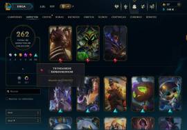 Cuenta de League Of Legends LVL 773, 262 skins, precio negociable, USD 350.00