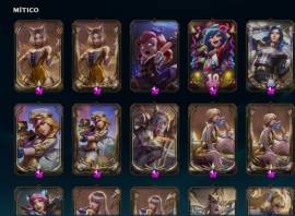 Vendo cuenta de lol todos los campeones 703 skin y 73 mil de EA, USD 500.00