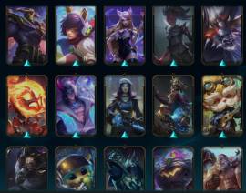 Vendo cuenta de lol 365 escencia mitica +200skins Premio S santuario, USD 300.00