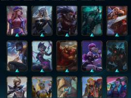 Vendo cuenta de lol 365 escencia mitica +200skins Premio S santuario, USD 300.00