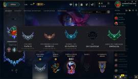 vendo cuenta de league of legends nivel 703, ex esmeralda, 302 skins, USD 300.00