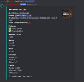 SERVIDOR DE DISCORD (+18) ACTIVO Y CONTENIDO EN VENTA  +40.000 miembro, USD 300.00