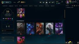 Vendo cuenta de lol/ lvl 82/ unranked/ 63 champs/ 38 skins, USD 15.00