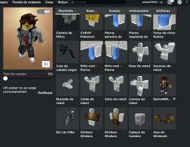 Cuenta de roblox con muchos items de robux y items limitados de evento, USD 23.00