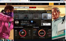 For sale GTA V Online account with 34 million and level 109, USD 30.00