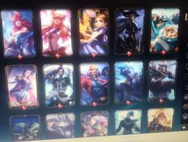 League of Legends account LAN, valued at 1500 dolares, 201 skins, USD 1,200.00