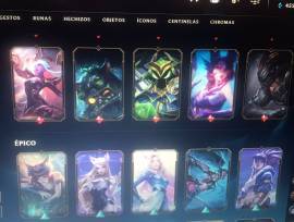 League of Legends account LAN, valued at 1500 dolares, 201 skins, USD 1,200.00