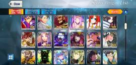 Vendo mi cuenta FGO, 22 SSR, 77 SR. Nivel 139. 209 personajes., USD 135.00