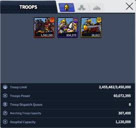 104M Power, 25k Crystals, C33, VIP13, Lvl 30, 1.5M T5 Cavs, 100 USD, USD 100.00