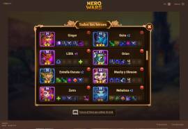 hero wars account at level 79, USD 30.00