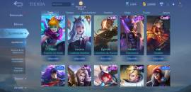 Cuenta de Mobile legends con más de 200 skins, USD 200.00