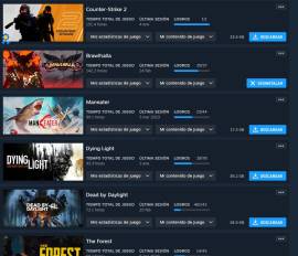 Cuenta de Steam con más de 100 juegos valorada en 256 usd, USD 14.00