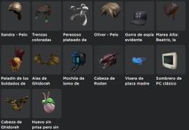 Cuenta de Roblox, con muchisimas cosas, tiene 6 años de antiguedad, USD 30.00