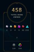 Cuenta LoL lvl.639 / All Champs / 458 skins, € 700.00