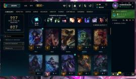 Vendo cuenta de league of legends Level 207 Con 38 aspectos Con un MMR, USD 80.00