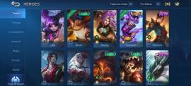 Cuenta mobile legends rank=leyenda V nivel 59 skins:, € 700.00