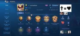 Cuenta mobile legends rank=leyenda V nivel 59 skins:, € 700.00