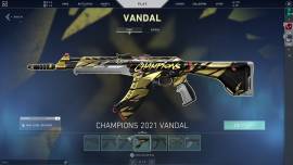 CUENTA LATAM PLATINO 1 CON PACK DE SKIN VALORANT CHAMPIONS 2021, USD 300.00