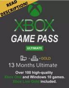 Game Pass Ultimate 13 Months (12+1) + EA PLAY + Gold. New Account, USD 24.90