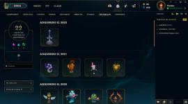 Cuenta de LOL LAN lvl 285, 147 champs, 85 skins, USD 130.00