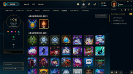 Cuenta de LOL LAN lvl 285, 147 champs, 85 skins, USD 130.00