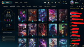 LoL account | Ex-Platino | LAS | LVL 250 | 73 SKINS, DJ SONA, USD 60.00