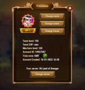 Hero Wars account at level 130 - VIP 7, USD 270.00