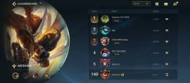 Máster Top 200 AkShan + de 10k Score line Skin Zed y 17 mas, USD 350.00