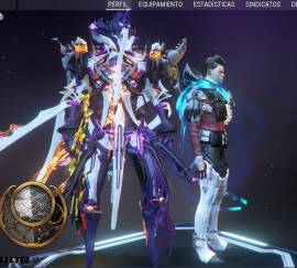 I am selling a warframe account, a variety of skins, syandanas and arm, USD 50