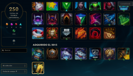 Cuenta de League of Legends, Nivel 334, sin ban, TODOS LOS CAMPEONES, USD 300.00