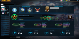 8y Smite account // LVL 159 // 615 skins + 5 Tier5 // GodPack, USD 330.00