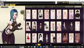 imvu account with more than 300 outfits, USD 85