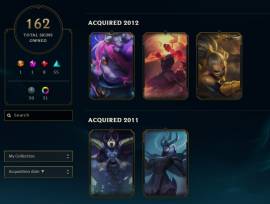 Cuenta de League of Legends + Teamfight Tactics. Creada en 2010, USD 275