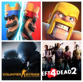 Account cs go-left dead 2-clash royale-clash of clans, USD 850.00